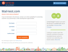 Tablet Screenshot of mail-test.com